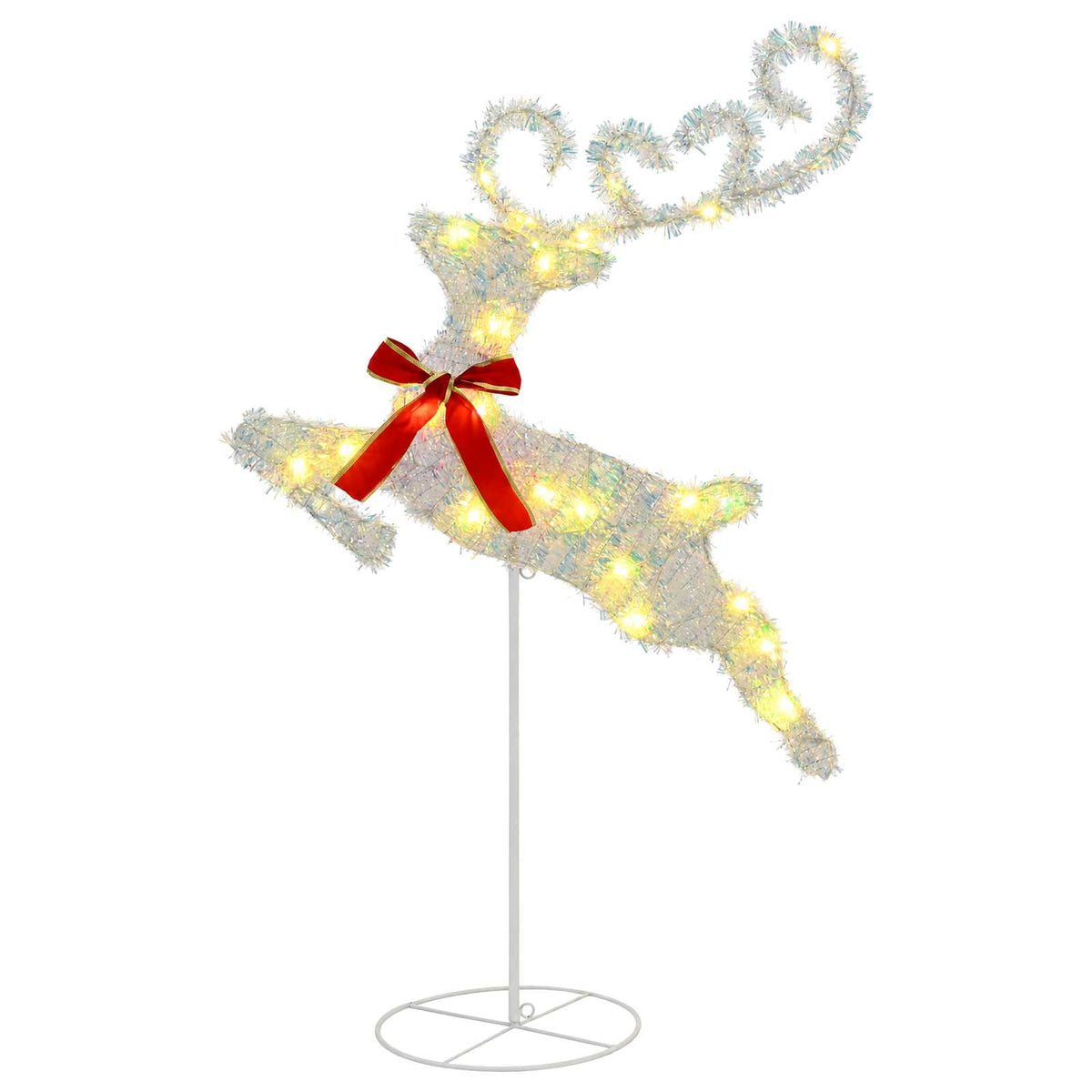 Christmas Reindeer with Sleigh 3 pcs 72 LEDs Warm White