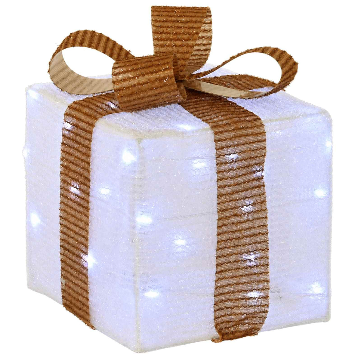 Lighted Christmas Gift Box 3 pcs 64 LEDs Cold White