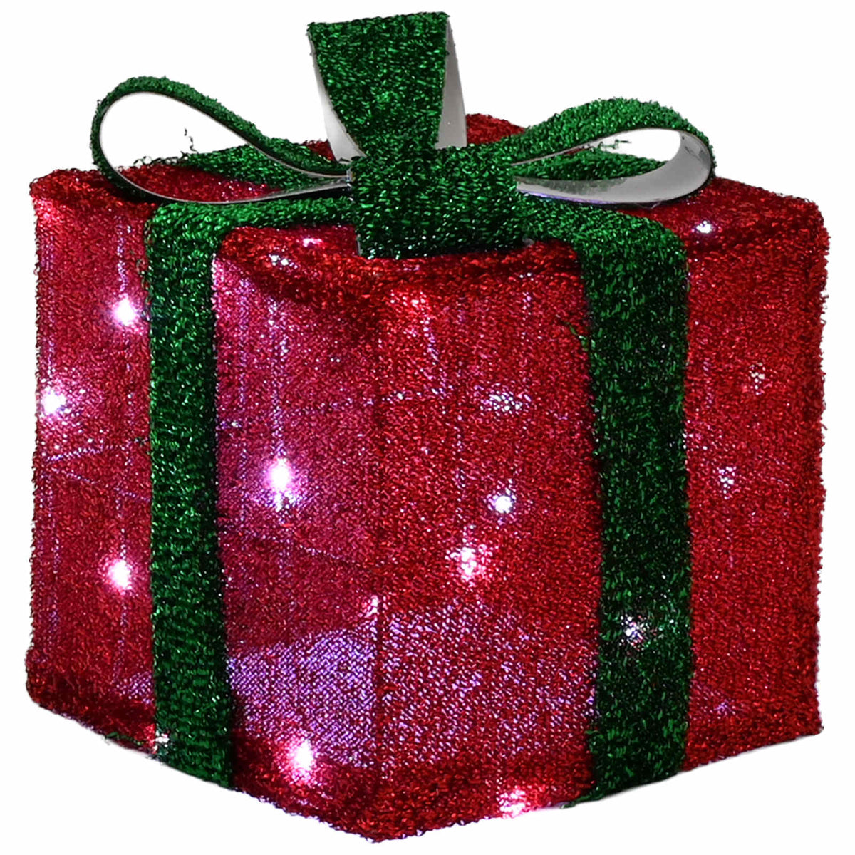 Lighted Christmas Gift Box 3 pcs 64 LEDs Cold White