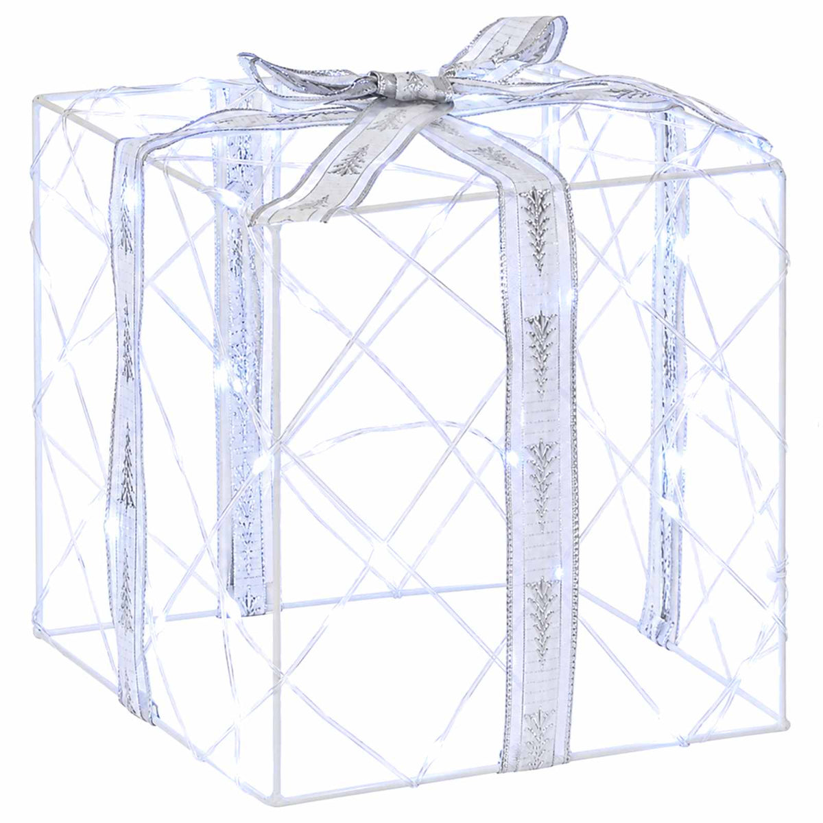 Lighted Christmas Gift Box 3 pcs 150 LEDs Cold White