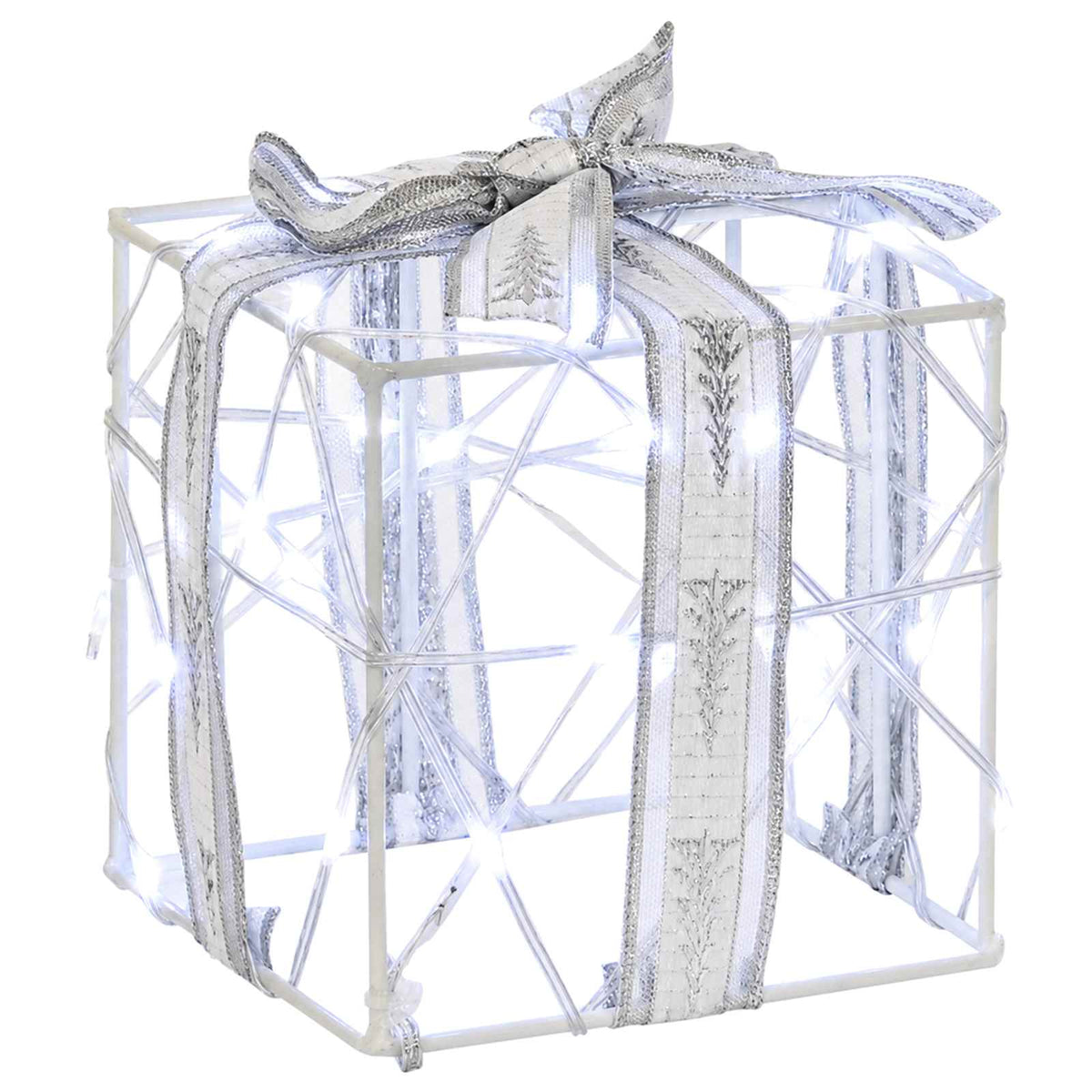 Lighted Christmas Gift Box 3 pcs 150 LEDs Cold White