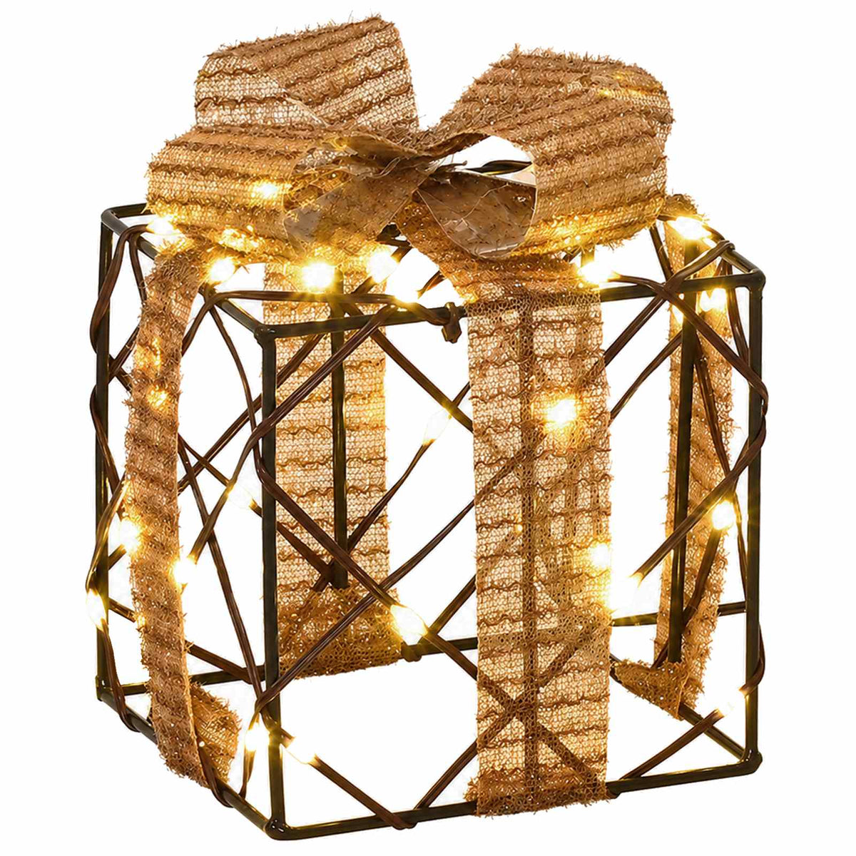 Lighted Christmas Gift Box 3 pcs 150 LEDs Warm White