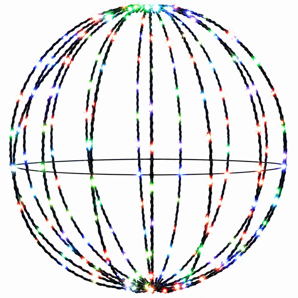 Christmas Finial Light 96 LEDs Multicolour Diameter 30 x 32 cm