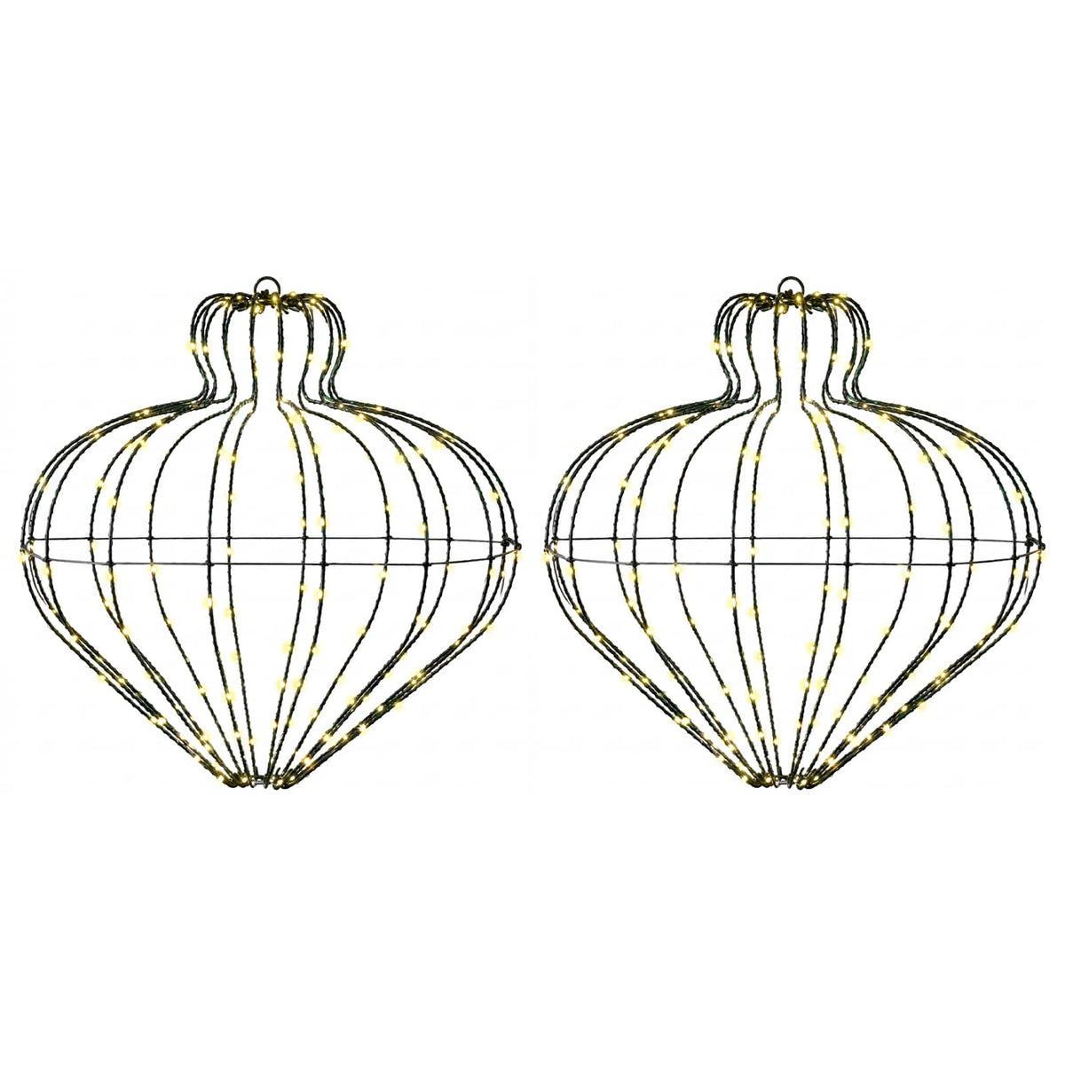 Christmas Finial Light 2 pcs 384 LEDs Warm White