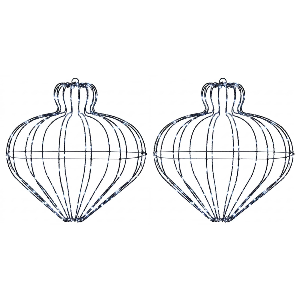 Christmas Finial Light 2 pcs 384 LEDs Cold White