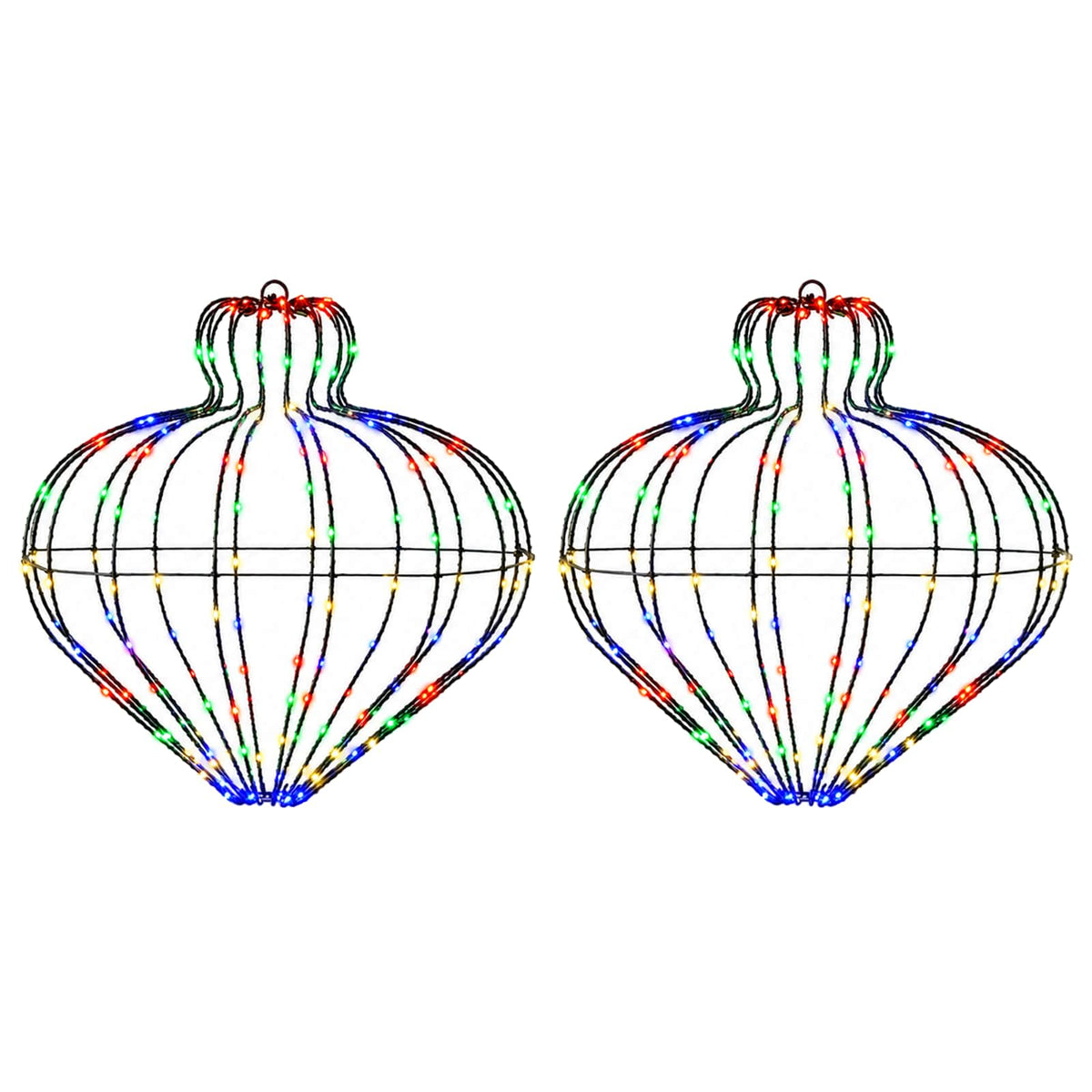 Christmas Finial Light 2 pcs 384 LEDs Multicolour