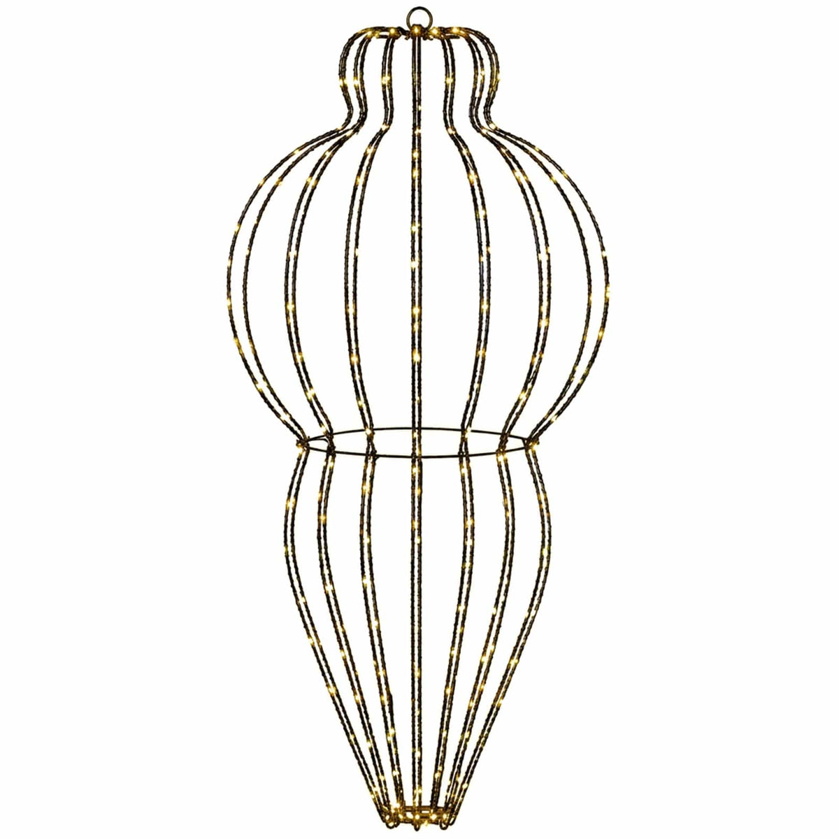 Christmas Finial Light 320 LEDs Warm White Dia. 40 x 75 cm