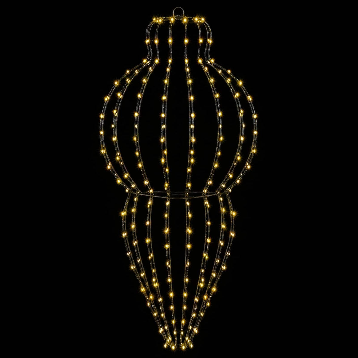 Christmas Finial Light 320 LEDs Warm White Dia. 40 x 75 cm