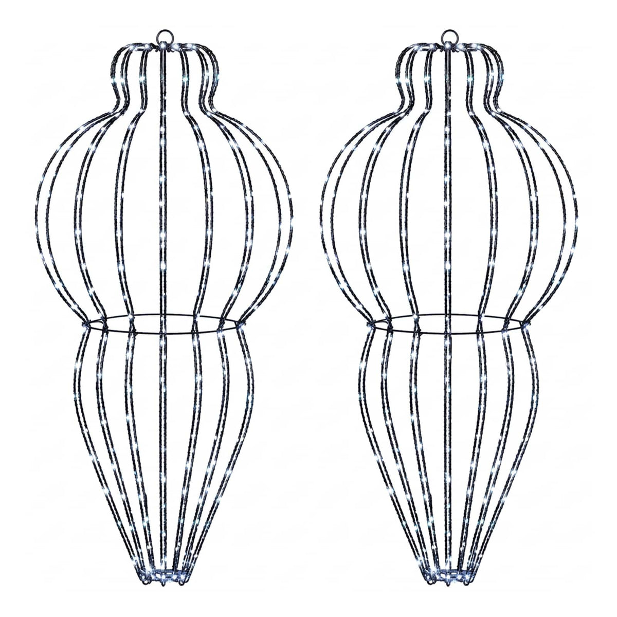 Christmas Finial Light 2 pcs 640 LEDs Cold White
