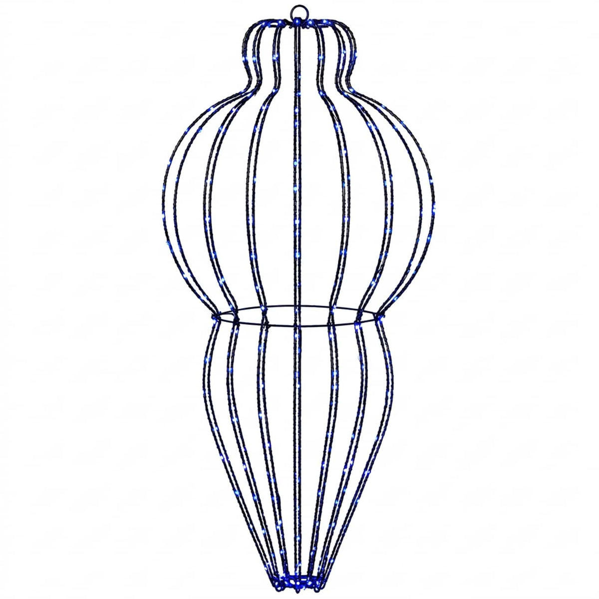 Christmas Finial Light 2 pcs 640 LEDs Blue Dia. 40 x 75 cm
