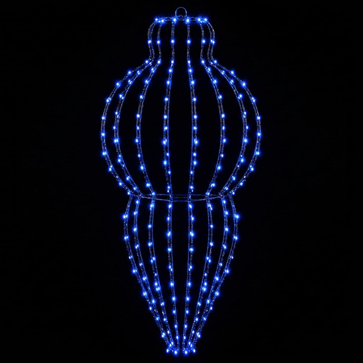 Christmas Finial Light 2 pcs 640 LEDs Blue Dia. 40 x 75 cm