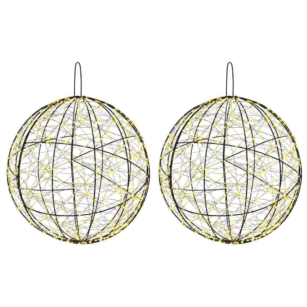 Christmas Finial Light 2 pcs 1900 LEDs Warm White