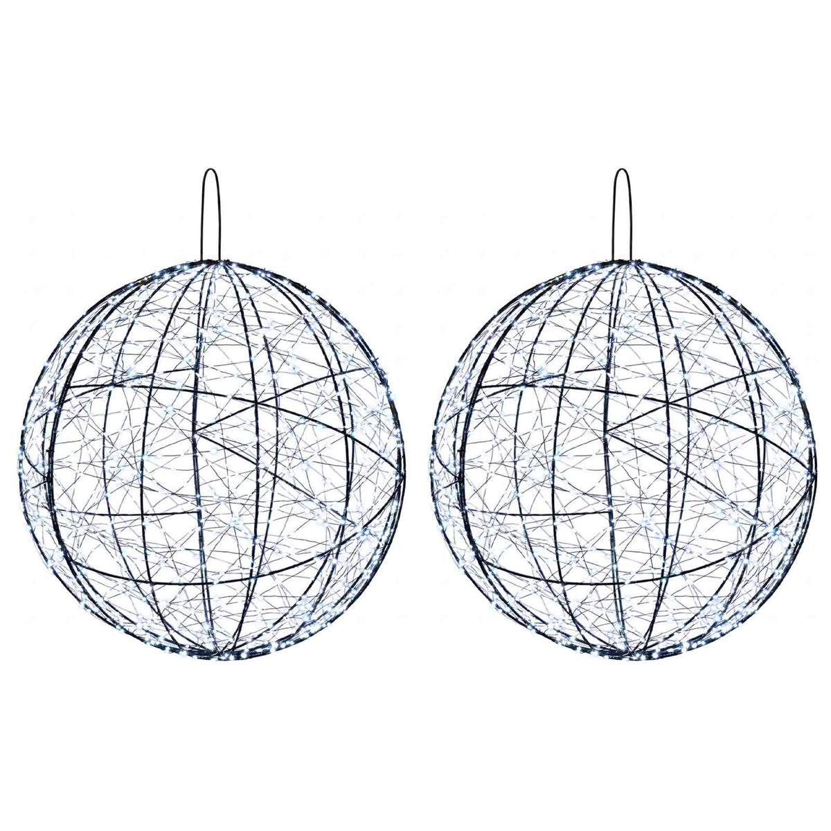 Christmas Finial Light 2 pcs 1900 LEDs Cold White