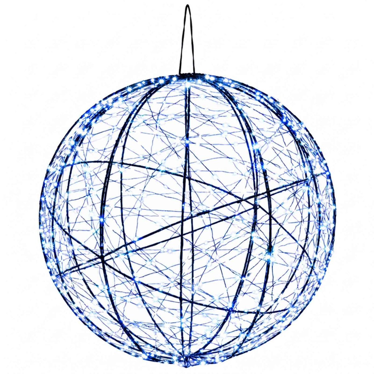 Christmas Finial Light 2 pcs 1000 LEDs Blue Diameter 40 x 42 cm