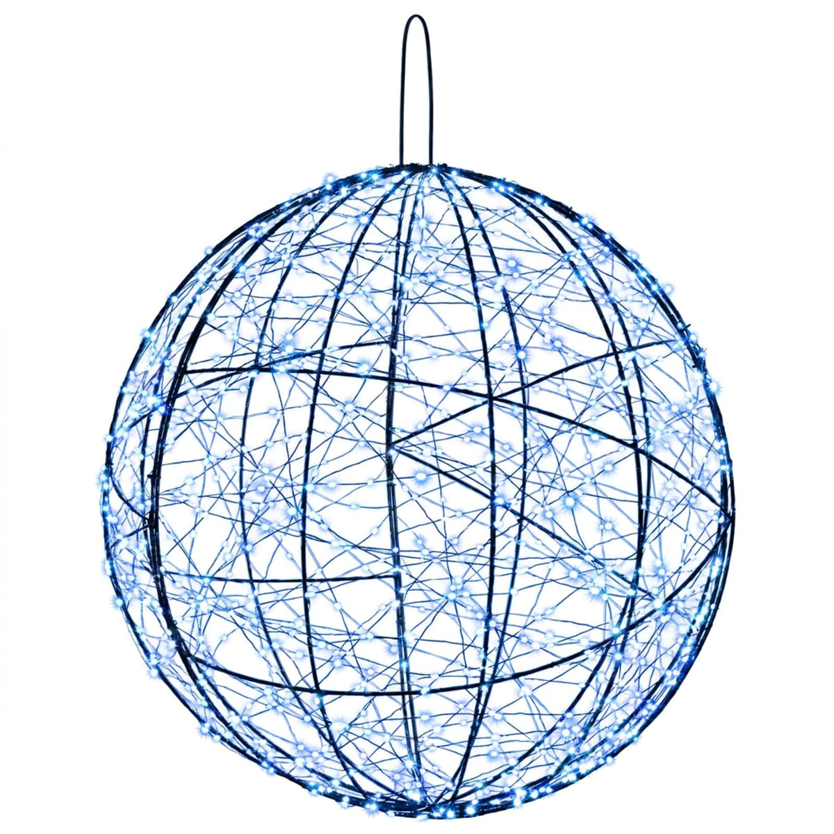 Christmas Finial Light 2 pcs 1900 LEDs Blue Diameter 60 x 63 cm