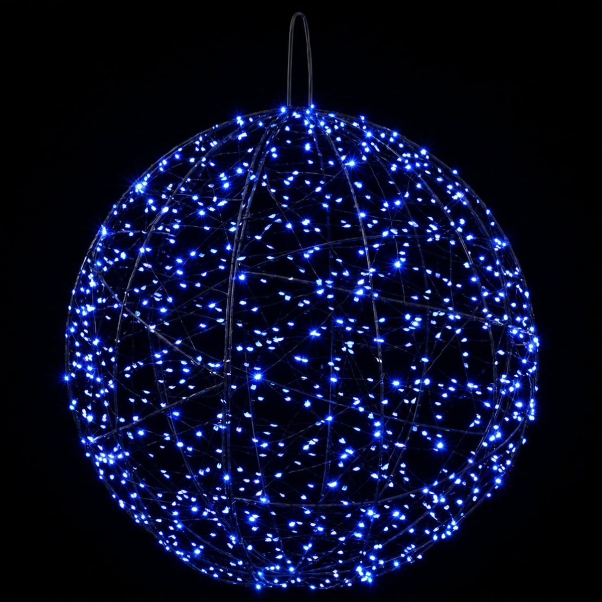 Christmas Finial Light 2 pcs 1900 LEDs Blue Diameter 60 x 63 cm
