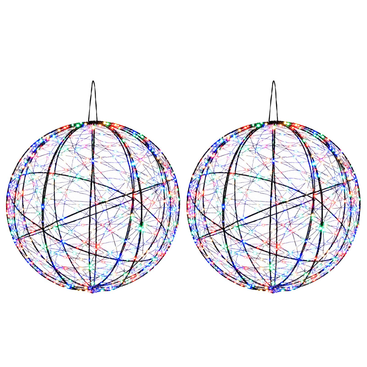 Christmas Finial Light 2 pcs 1900 LEDs Multicolour