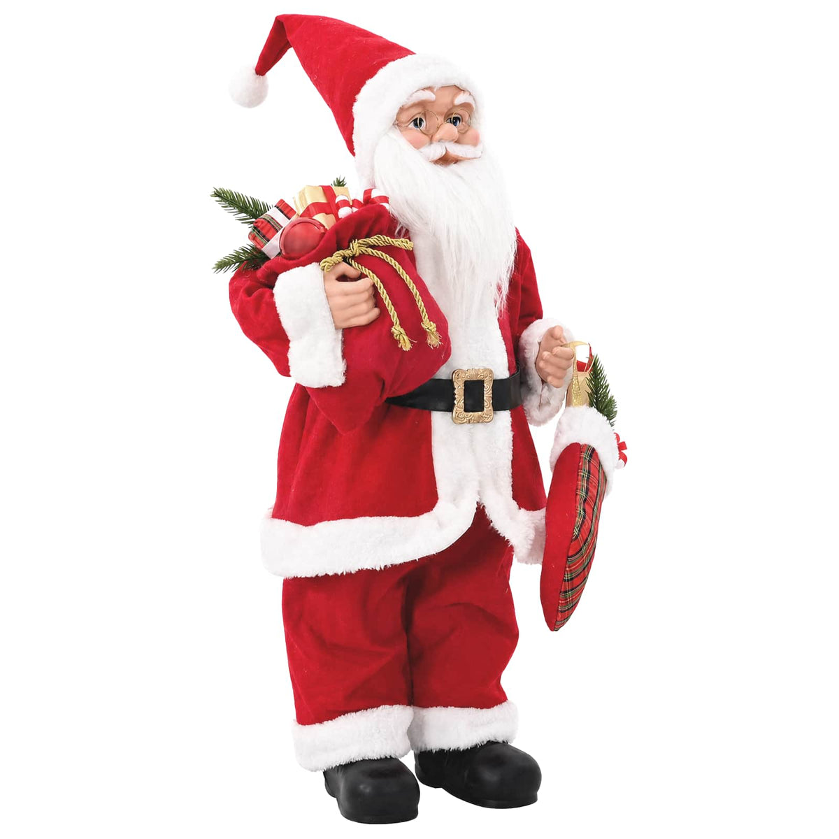 Santa Claus Figure Red 46 cm Polyester