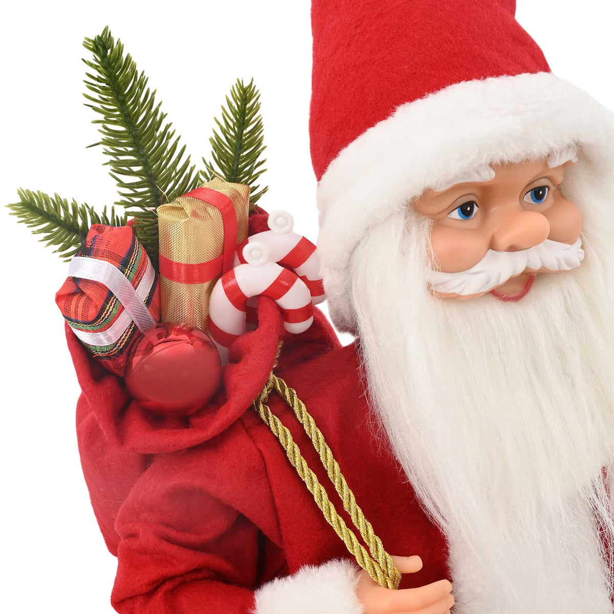 Santa Claus Figure Red 46 cm Polyester