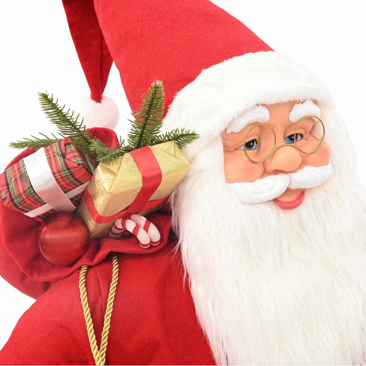 Santa Claus Figure Red 110 cm Polyester
