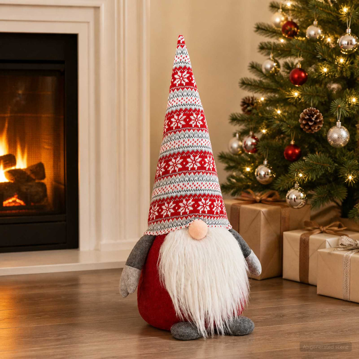 Christmas Gnome Red 60 cm Polyester