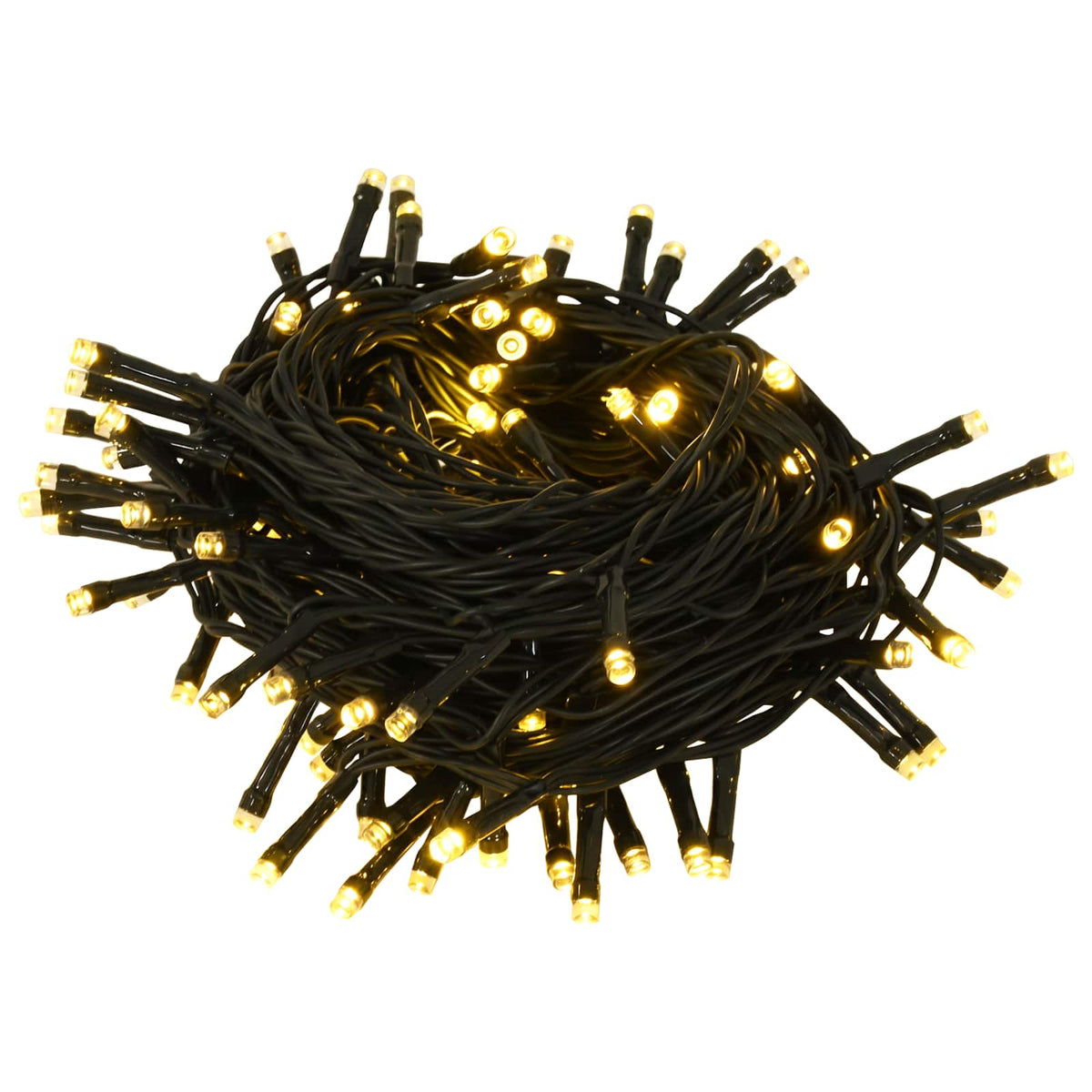 Christmas Bauble Set 61 pcs Green Dia. 6 cm Plastic 150 LEDs