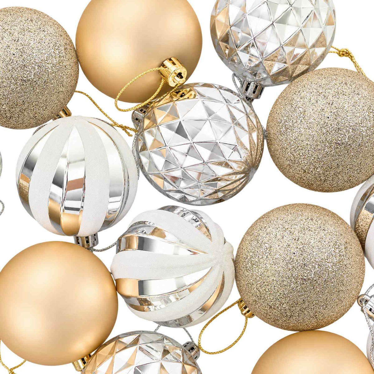 Christmas Ball Set 32 pcs Gold Ø 6 cm Plastic