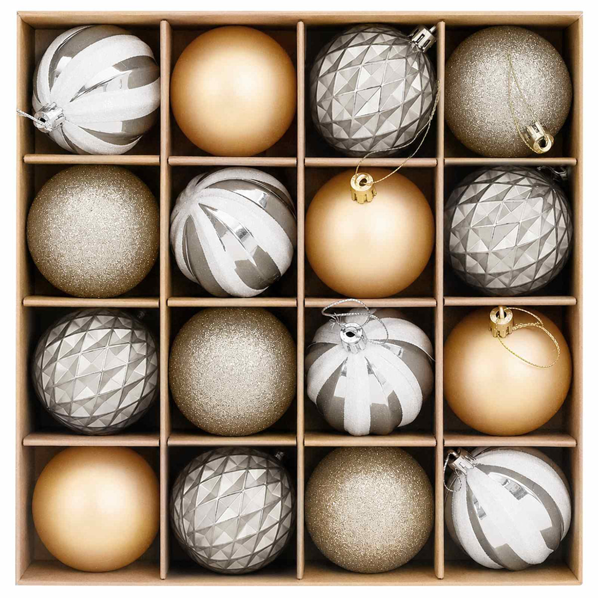 Christmas Ball Set 32 pcs Gold Ø 6 cm Plastic