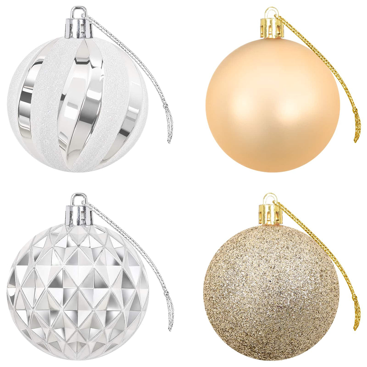 Christmas Ball Set 32 pcs Gold Ø 6 cm Plastic