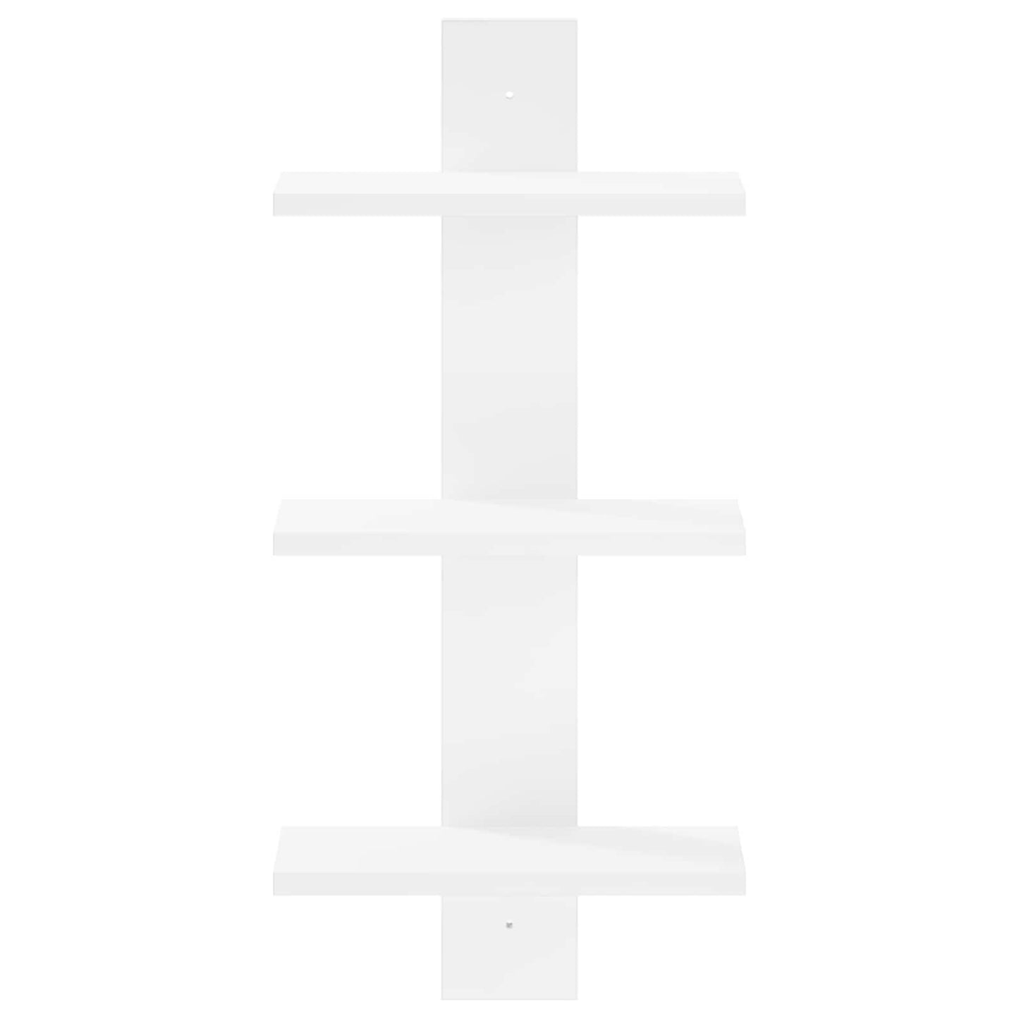 Wall Shelf White 30 x 13.5 x 64.5 cm Engineered Wood