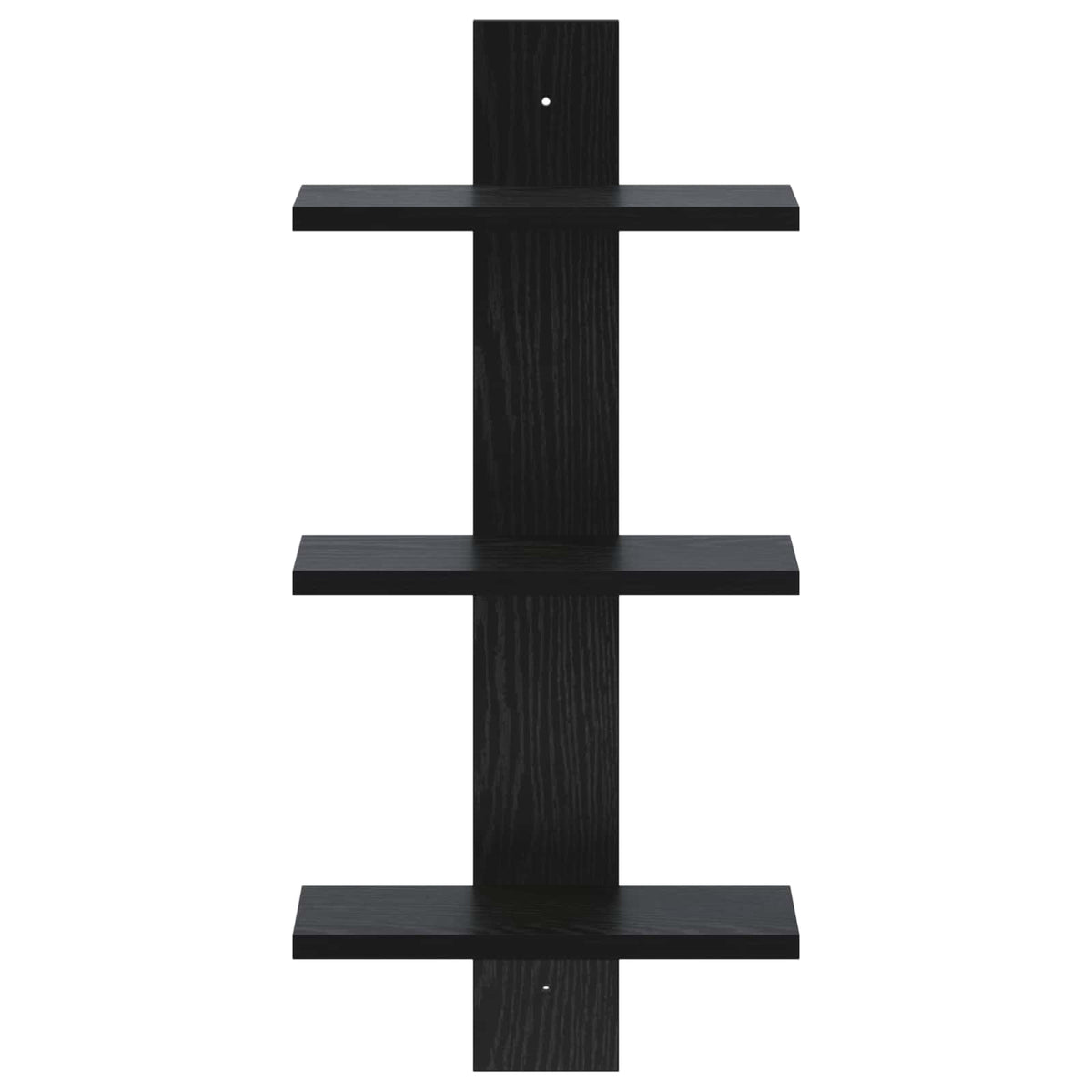 Wall Shelf Black Oak 30 x 13.5 x 64.5 cm Engineered Wood