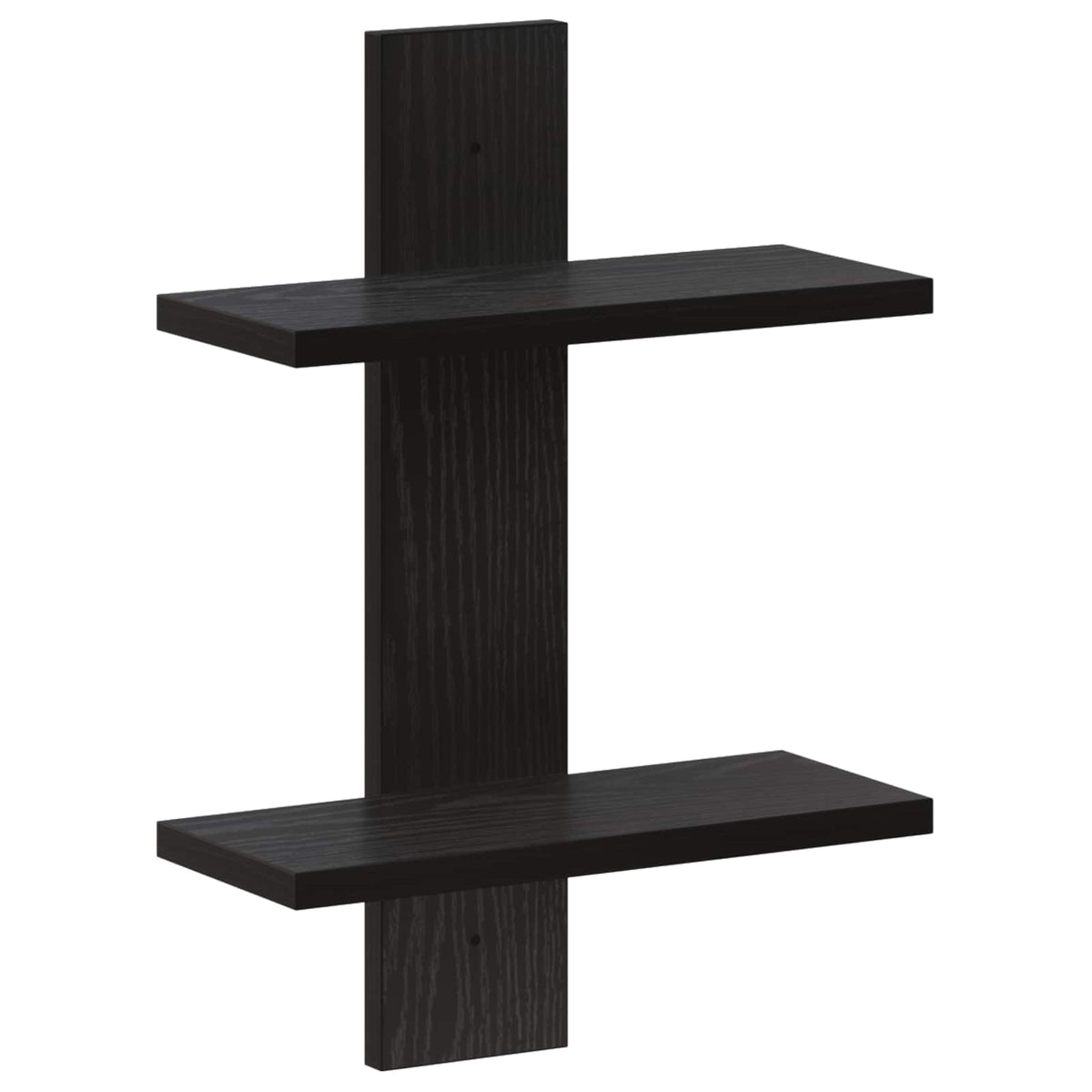 Wall Shelf Black Oak 30 x 13.5 x 43 cm Engineered Wood