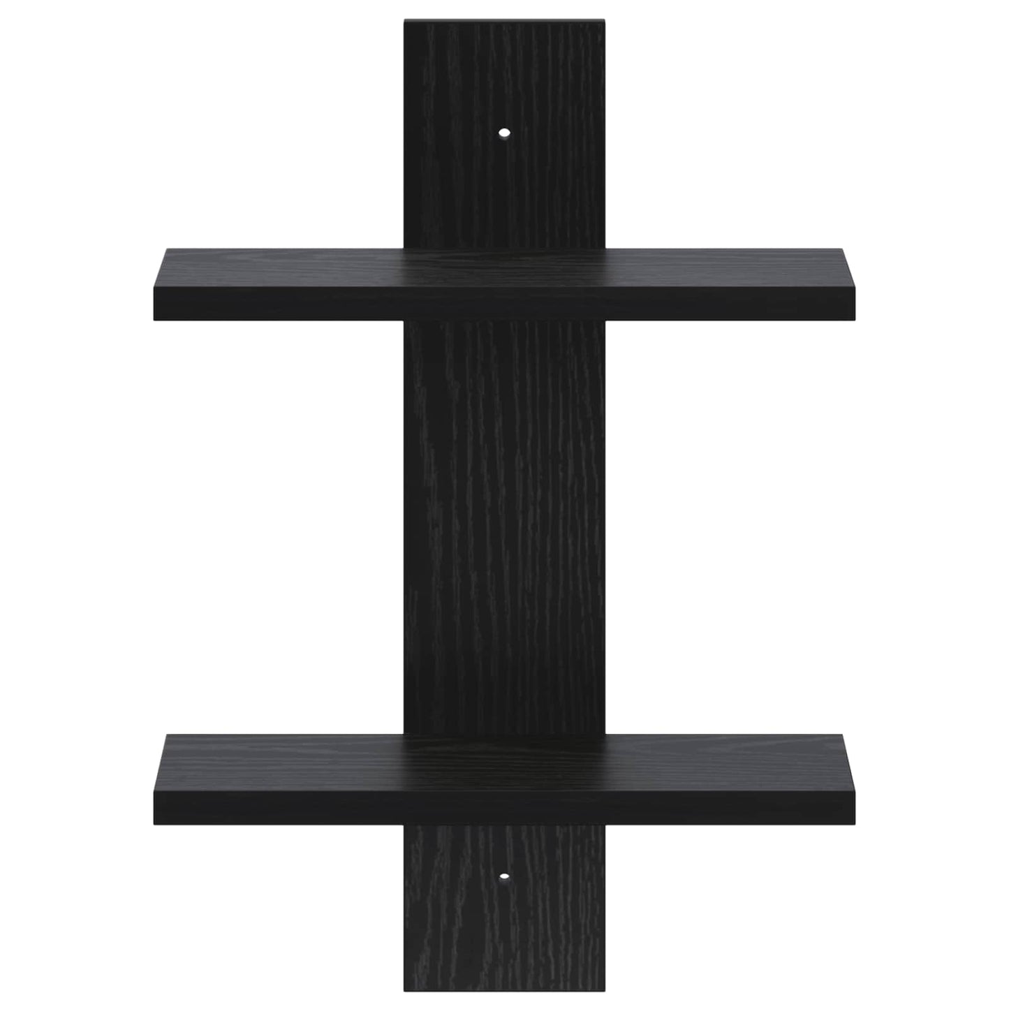 Wall Shelf Black Oak 30 x 13.5 x 43 cm Engineered Wood