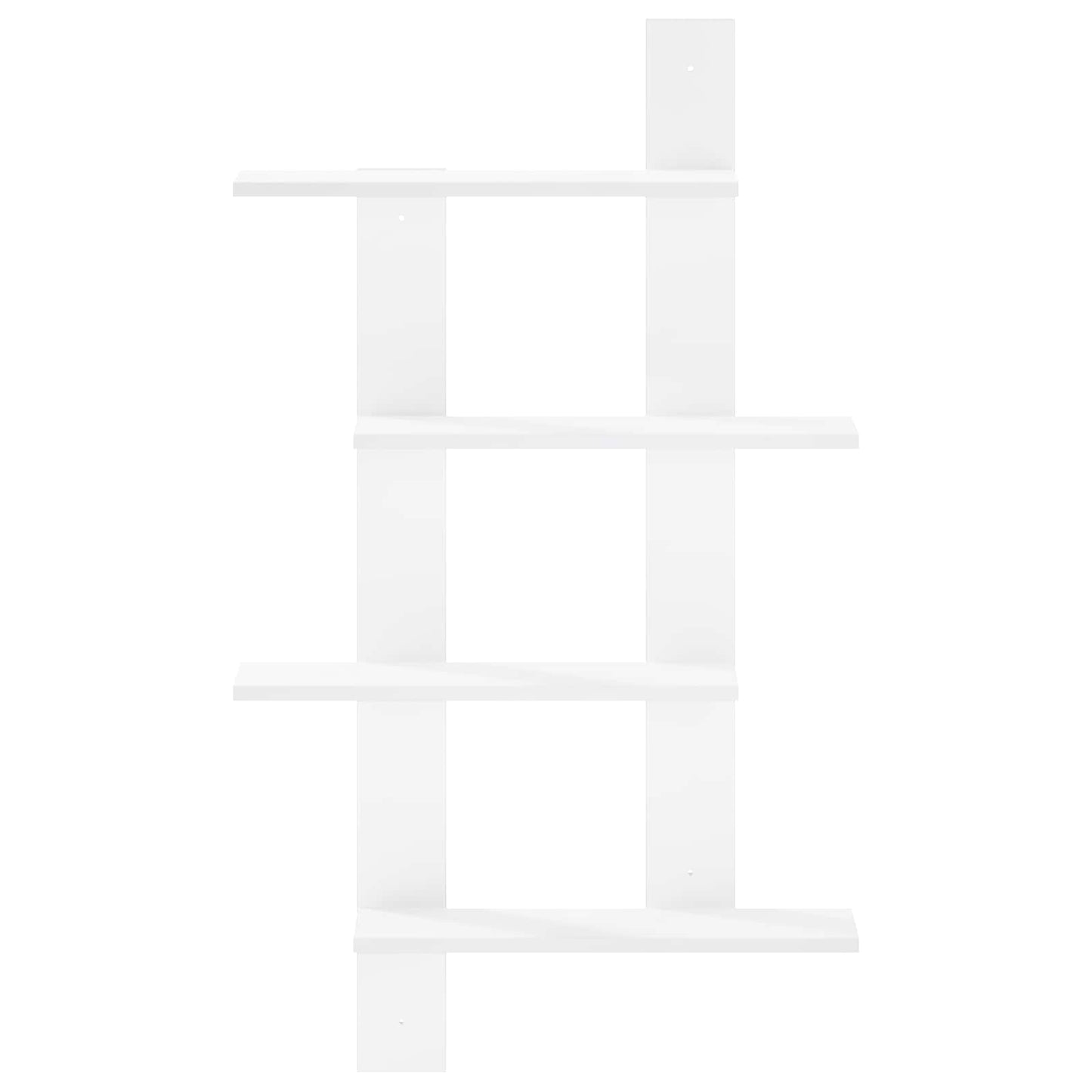 Wall Shelf White 61 x 13.5 x 105 cm Engineered Wood