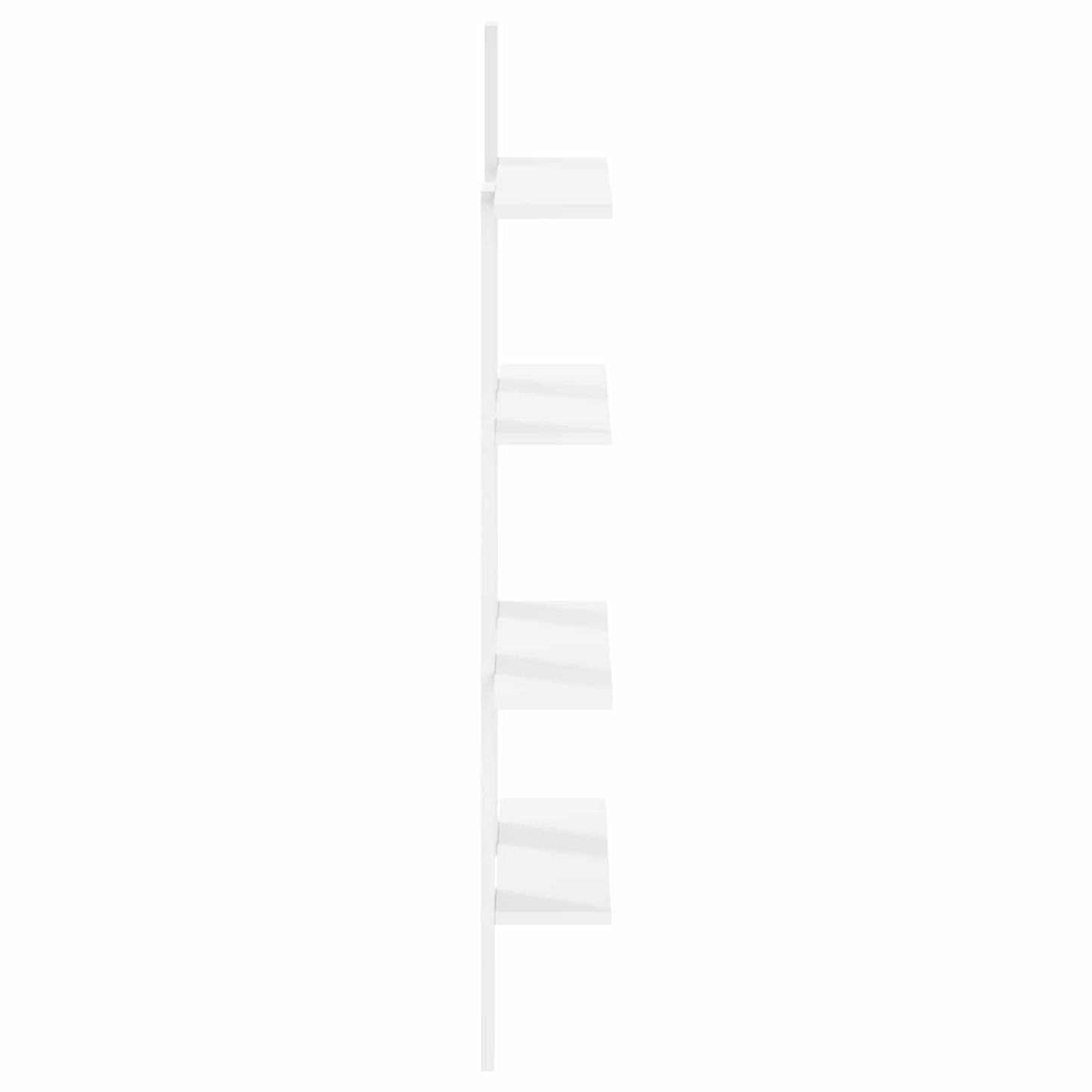 Wall Shelf White 61 x 13.5 x 105 cm Engineered Wood