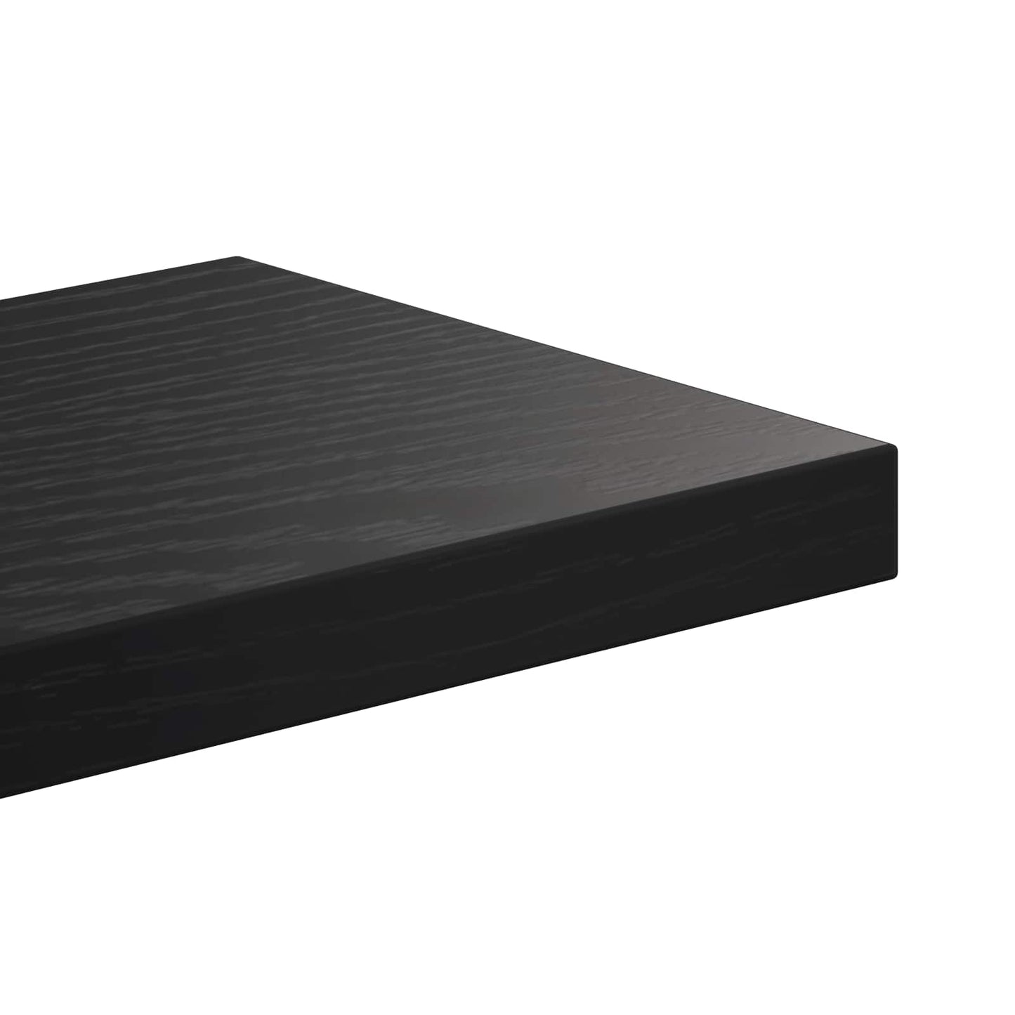 Wall Shelf Black Oak 61 x 13.5 x 105 cm Engineered Wood