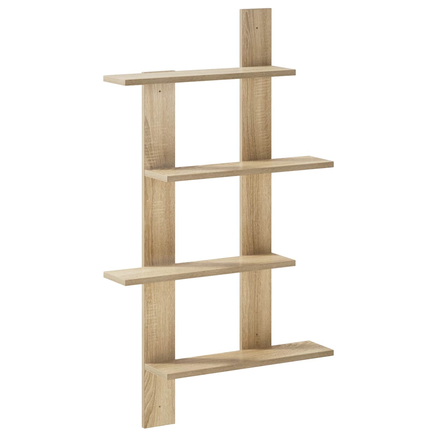 Wall Shelf Sonoma Oak 61 x 13.5 x 105 cm Engineered Wood