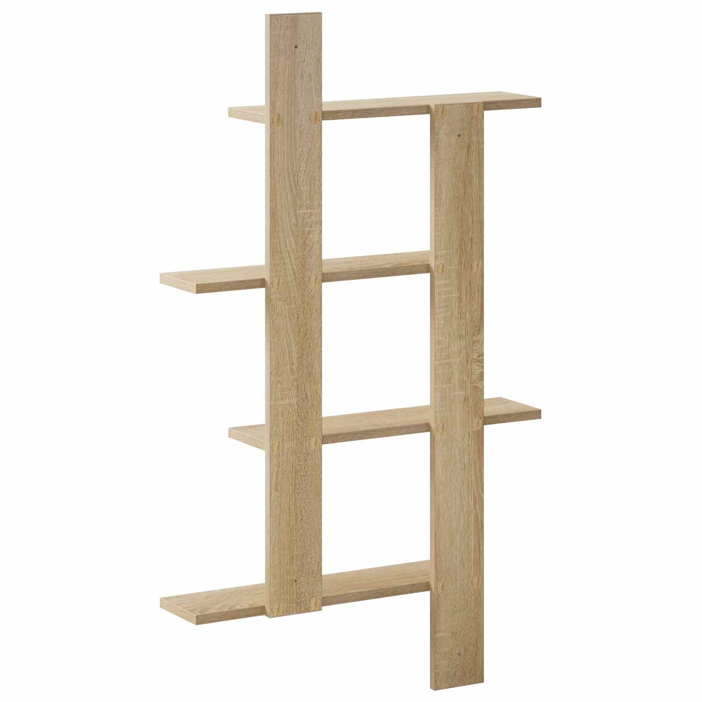 Wall Shelf Sonoma Oak 61 x 13.5 x 105 cm Engineered Wood