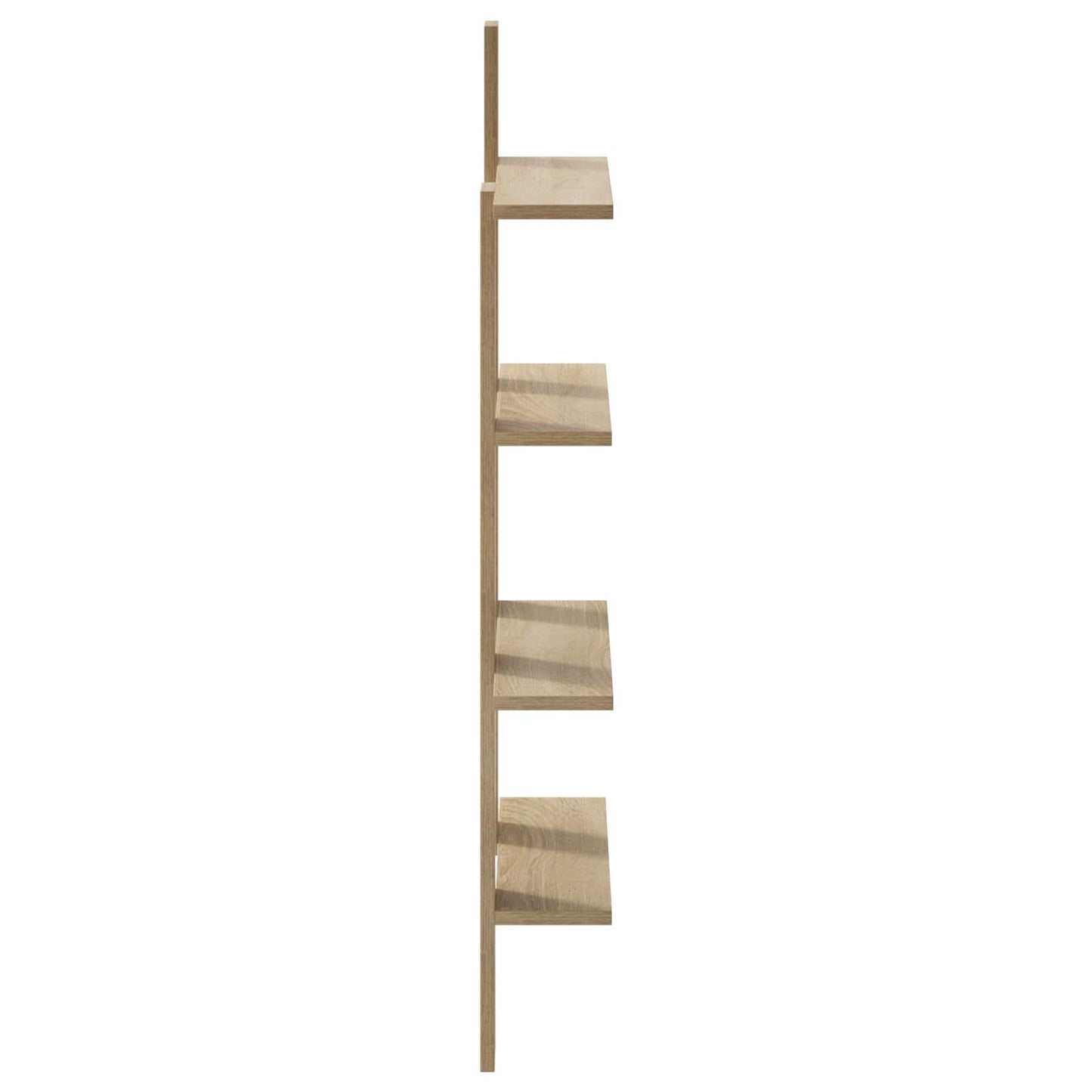 Wall Shelf Sonoma Oak 61 x 13.5 x 105 cm Engineered Wood