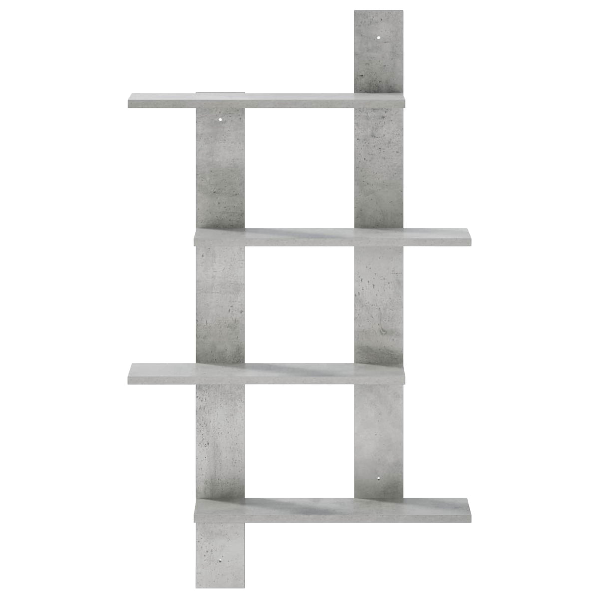 Wall Shelf Concrete Grey 61 x 13.5 x 105 cm Engineered Wood
