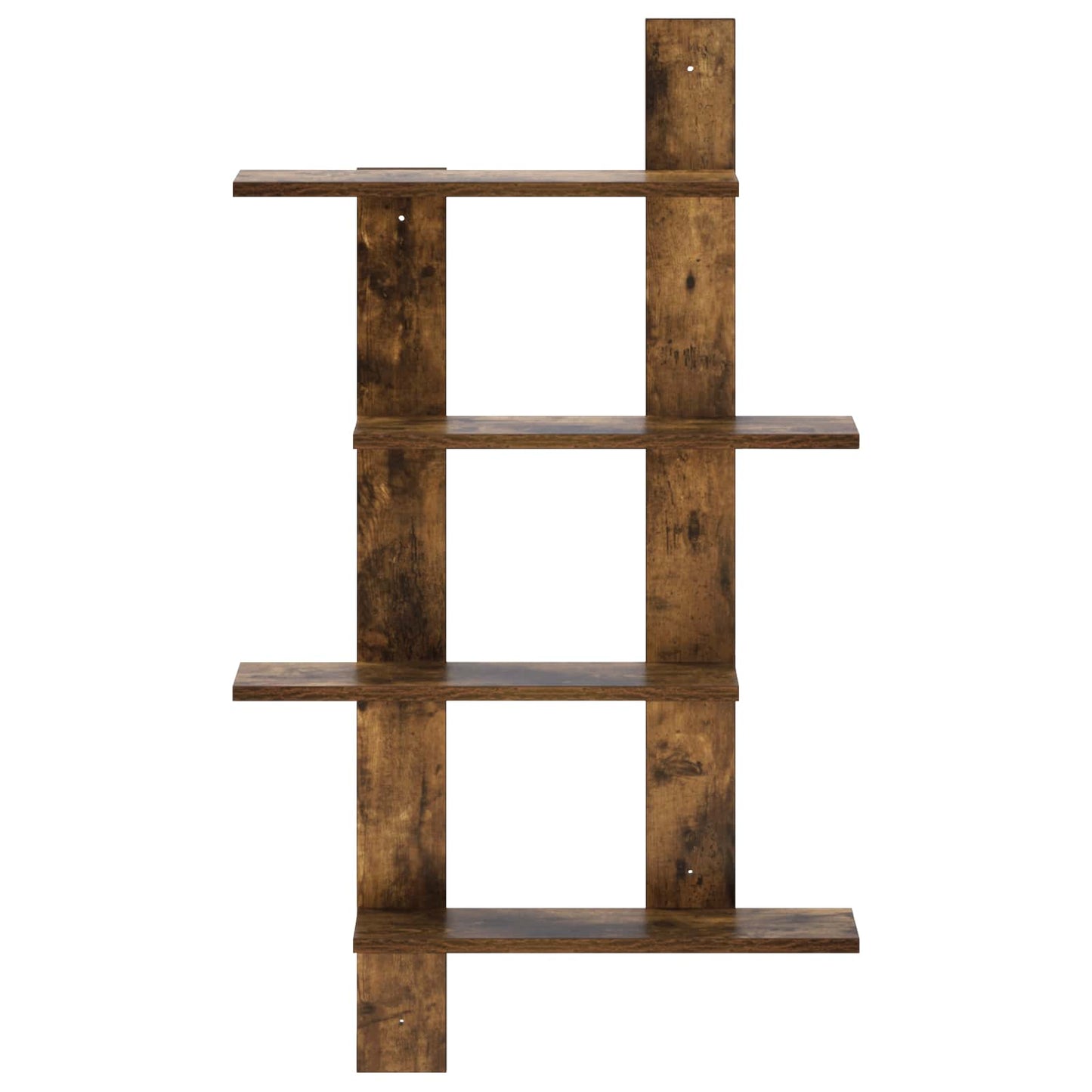 Wall Shelf Smoked Oak 61 x 13.5 x 105 cm Engineered Wood