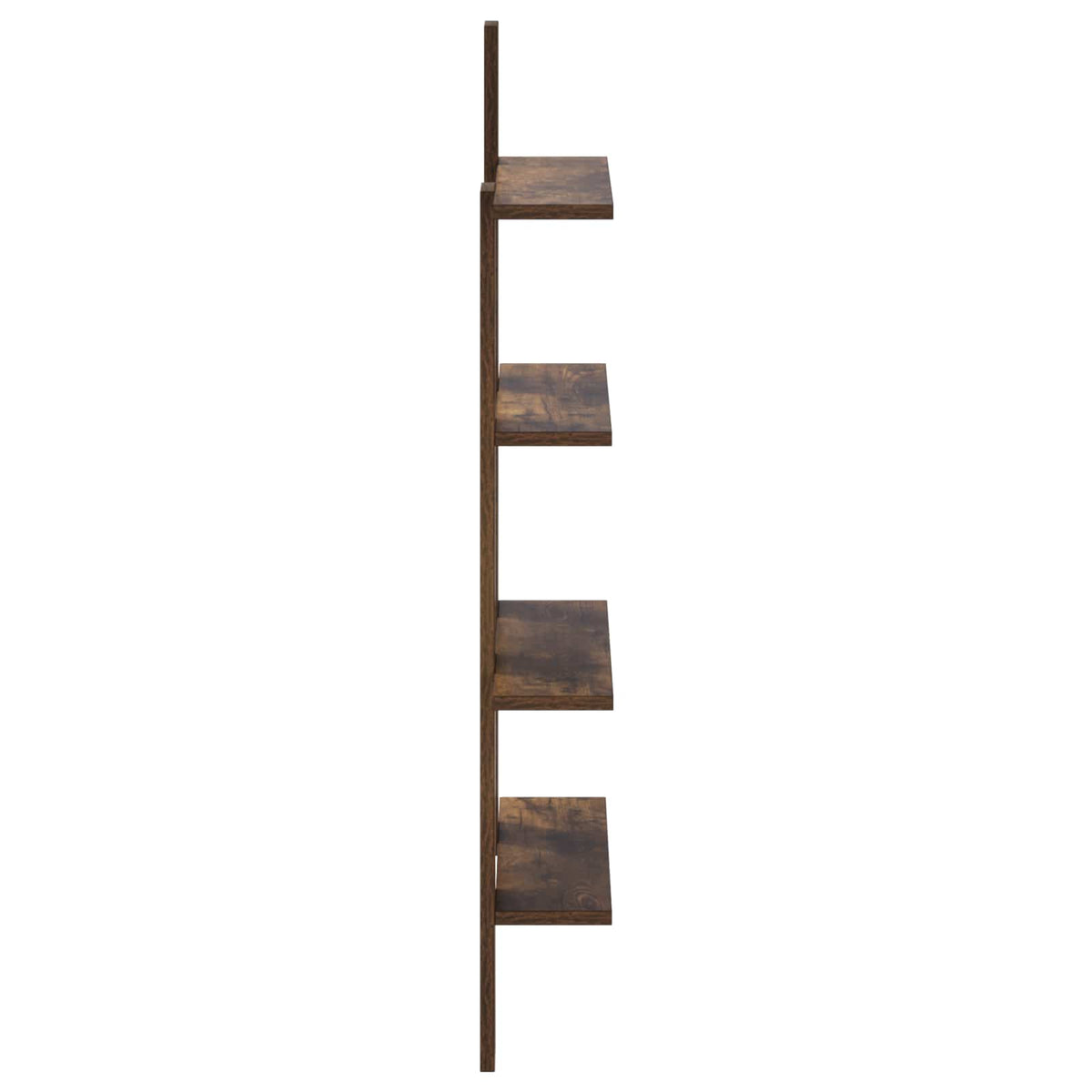 Wall Shelf Smoked Oak 61 x 13.5 x 105 cm Engineered Wood