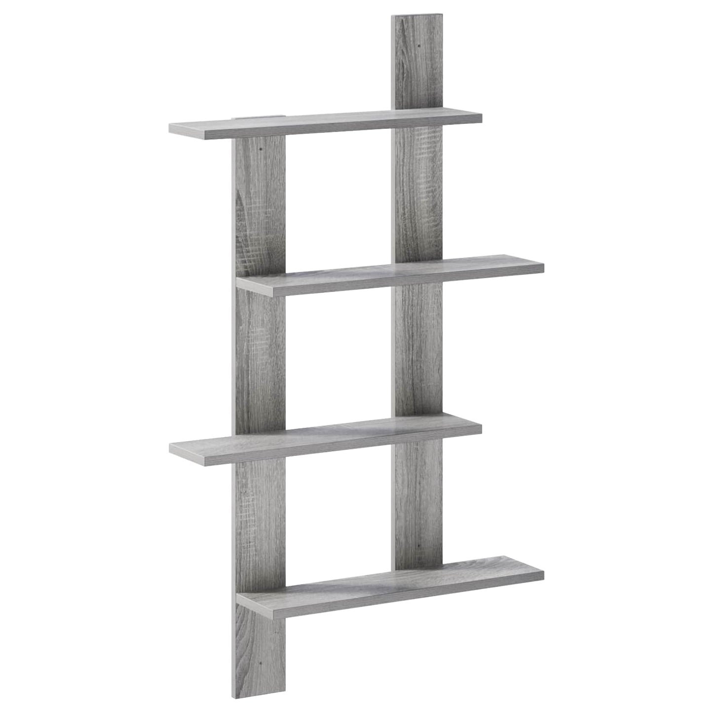 Wall Shelf Grey Sonoma 61 x 13.5 x 105 cm Engineered Wood