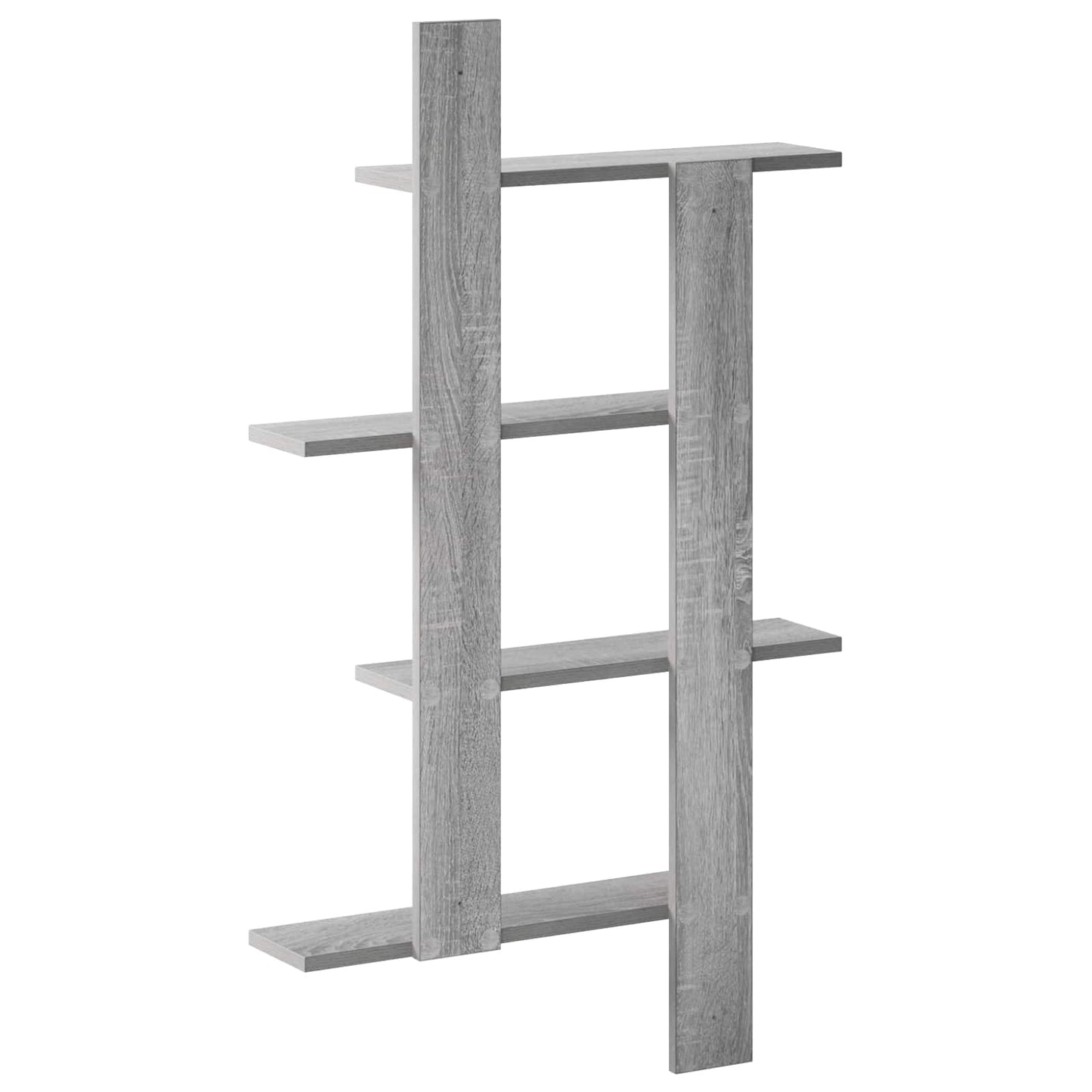 Wall Shelf Grey Sonoma 61 x 13.5 x 105 cm Engineered Wood