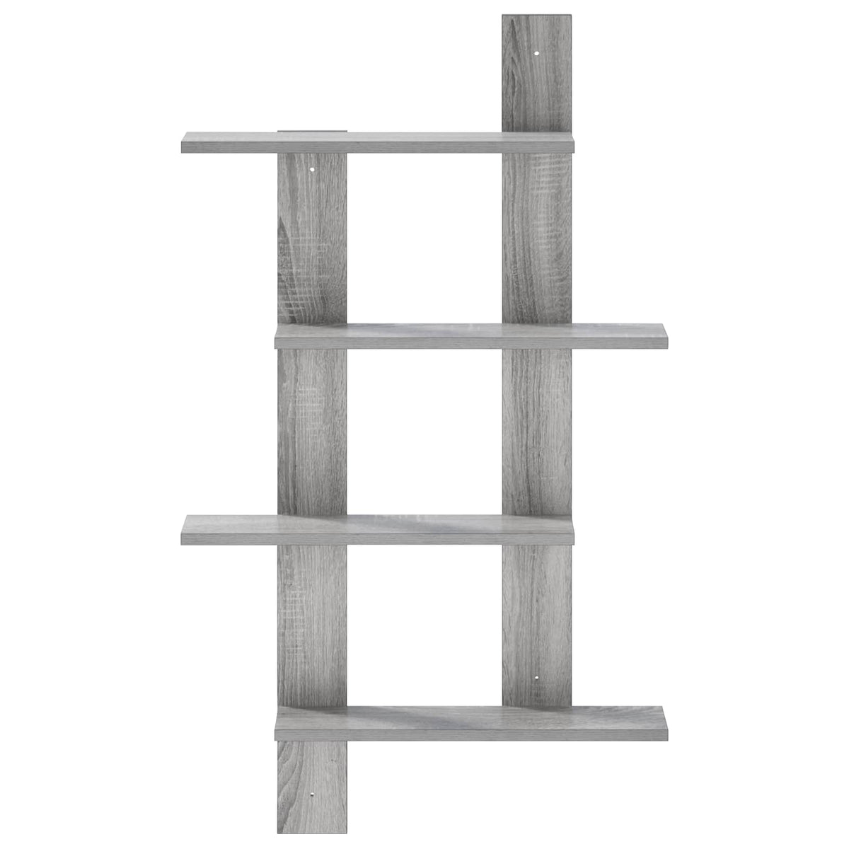 Wall Shelf Grey Sonoma 61 x 13.5 x 105 cm Engineered Wood