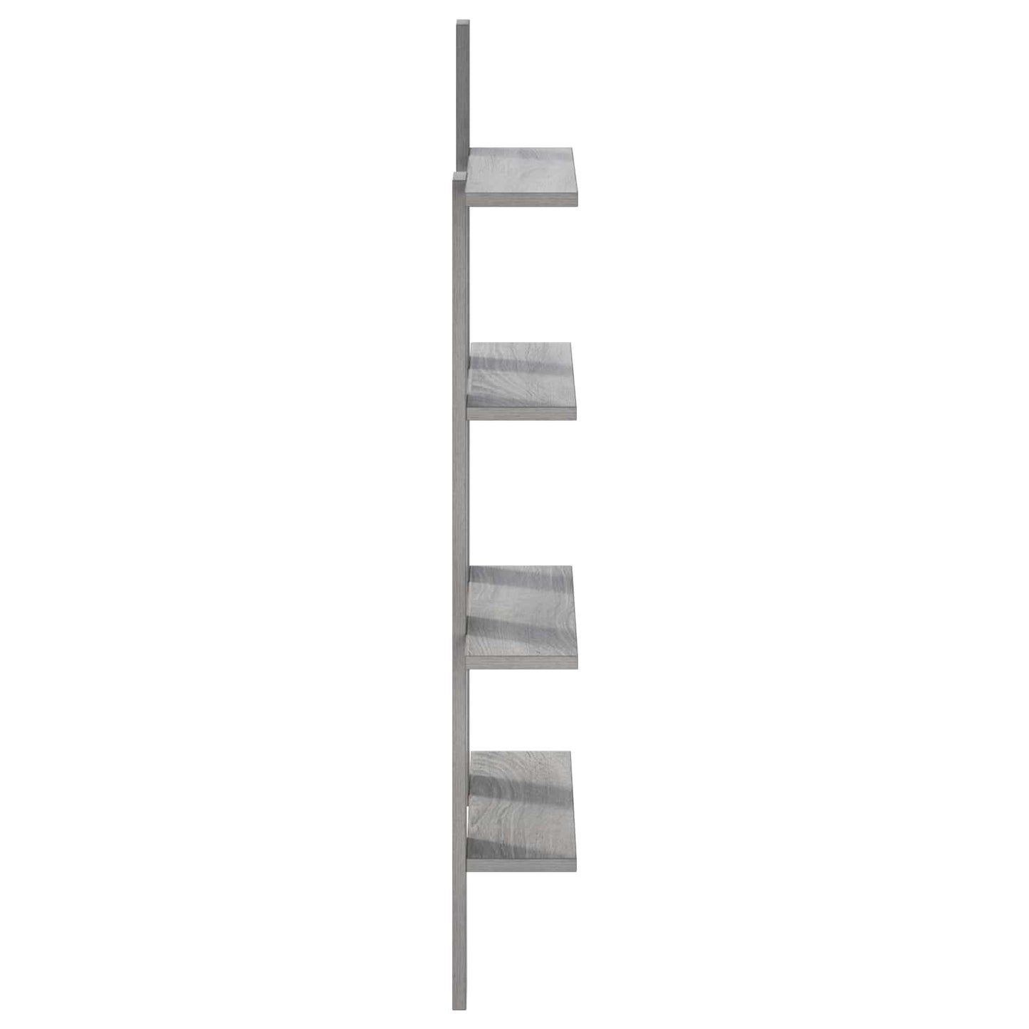 Wall Shelf Grey Sonoma 61 x 13.5 x 105 cm Engineered Wood