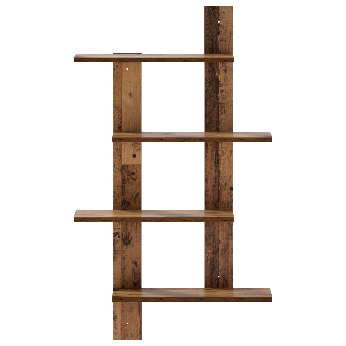 Wall Shelf Oak Wood 61 x 13.5 x 105 cm Engineered Wood