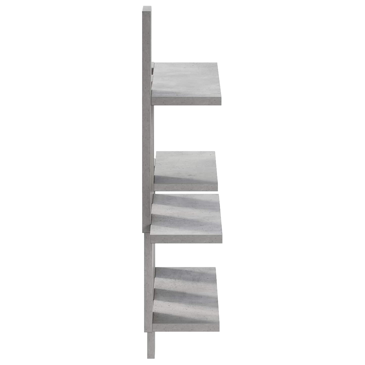 Wall Shelf Concrete Grey 85 x 13.5 x 73.5 cm Engineered Wood