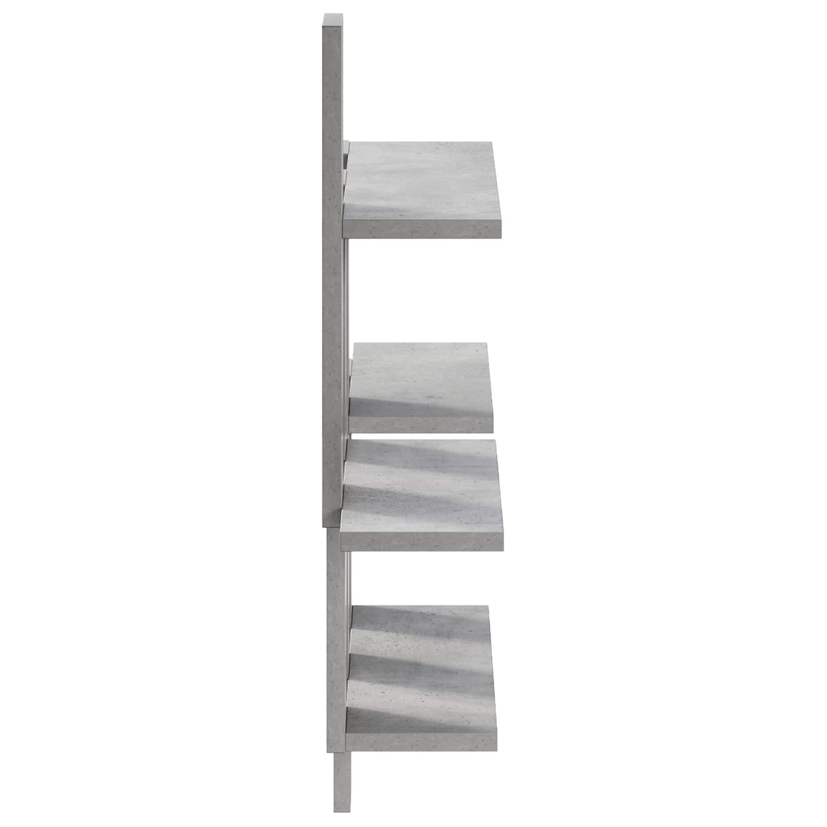 Wall Shelf Concrete Grey 85 x 13.5 x 73.5 cm Engineered Wood