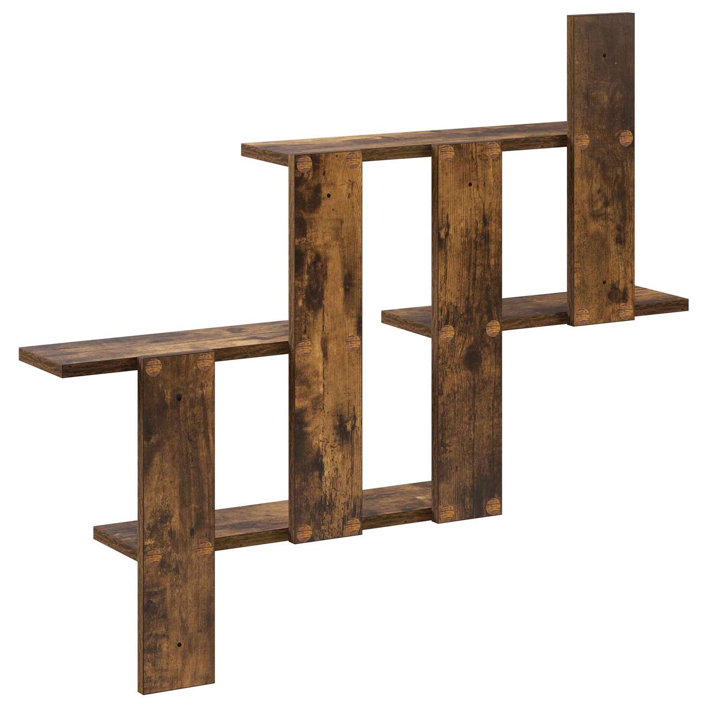 Wall Shelf Smoked Oak 85 x 13.5 x 73.5 cm Engineered Wood
